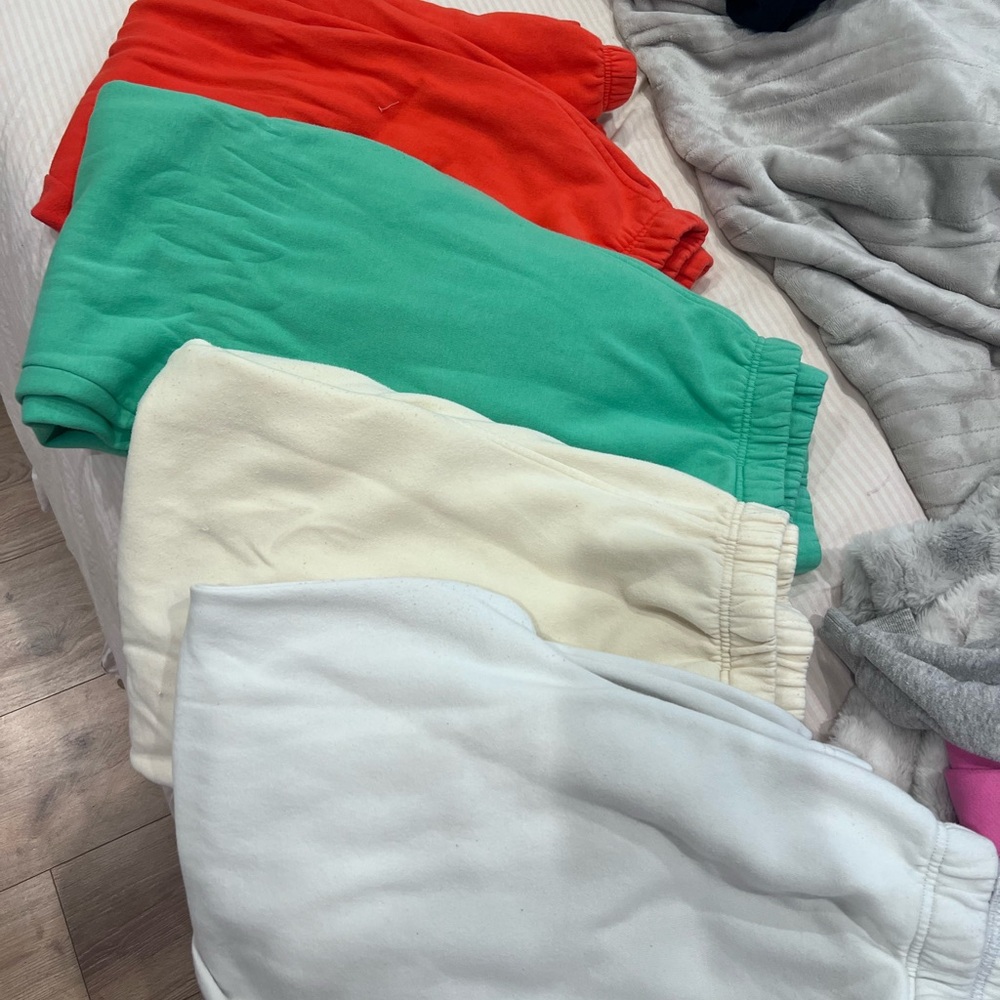 Abound women Sweatpants in Red, Teal, Cream & White
